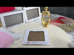 برنز 1.5mm 4m شیشه لایه دار PVD فلزی با پارچه تراشیده شده مس