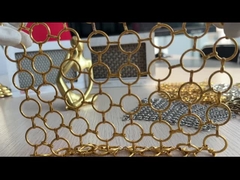 SHUOLONG PVD فلزی حلقه شبکه پرده ISO9000 برای دیوار تقسیم