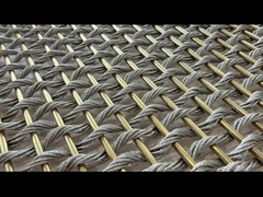 ضد پوشیدن انعطاف پذیر فولاد ضد زنگ شبكه صفحه نمایش ساده بافته شده برای اتاق تقسیم کننده