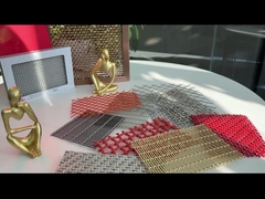 پارتیشن های تزئینی پانل های براق سیم بافته AISI 316L رنگ طبیعی