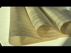 0.9mm سیم رنگ آمیزی پارچه بافته فلزی شیشه لایه دار ضد آتش 1.76kg/M2