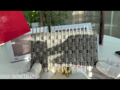 شبکه پرده تزئینی معماری با پارچه از فولاد ضد زنگ SGS 4.5mm ضخامت