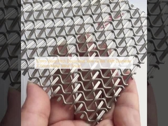 12mm Warp Pitch آرائشی سیم گرل تراش قطر 3.15mm ورق فلزی