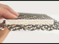 SS316 پنل براق براق تزئینی با رنگ طبیعی برای براق براق معماری با مقاومت در برابر خوردگی