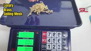 دکور سقف مشبک حلقه برنجی