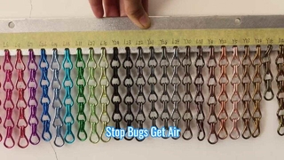 محافظ حشرات صفحه نمایش پرواز زنجیره ای آلومینیومی
