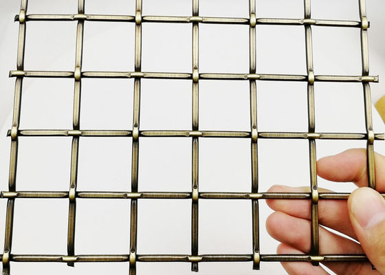 کابینت مبلمان برنجی عتیقه مشبک استیل ضد زنگ معماری 5.5 میلی متر