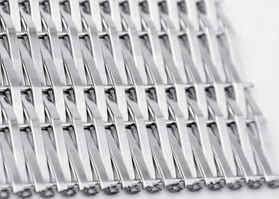 روکش دیوار داخلی مش فلزی بافته شده معماری 3.6mm دارای گواهی ISO9000