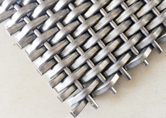 پانل های مشبک بافته شده فولادی تزئینی مشبک آسانسور SS316L به طول 15 متر
