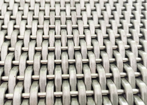 پانل های مشبک بافته شده فولادی تزئینی مشبک آسانسور SS316L به طول 15 متر