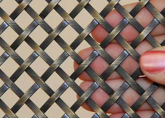 پارچه های استیل ضد زنگ مشبک تزئینی 3.0 متری برنجی با روکش آنتیک برای پارتیشن