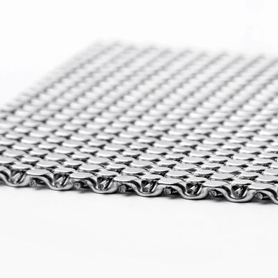 پارچه مش سیمی بافته شده تزئینی 0.5-2.0 متری آهن گالوانیزه برای فیلتراسیون