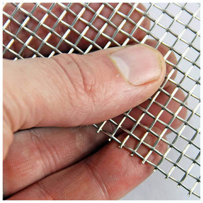 PVC پوشش داده شده 0.5mm Dia Lock Crimp Wire Mesh فولاد ضد زنگ