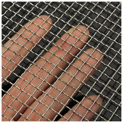 PVC پوشش داده شده 0.5mm Dia Lock Crimp Wire Mesh فولاد ضد زنگ