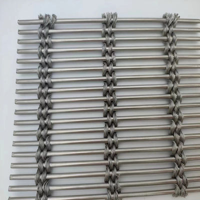 طراحی داخلی فولاد ضد زنگ سیم فلزی شبکه فلزی قطر 0.025-2mm twill بافت