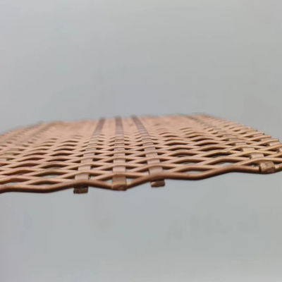 رنگ مس فلز سیم تزئینی سیم میش صفحه نمایش PVC پوشش داده شده