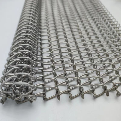 شبکه سیم مارپیچی متقاطع اندازه 2mm-20mm رنگ سفارشی فولاد ضد زنگ