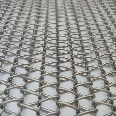 شبکه سیم مارپیچی متقاطع اندازه 2mm-20mm رنگ سفارشی فولاد ضد زنگ