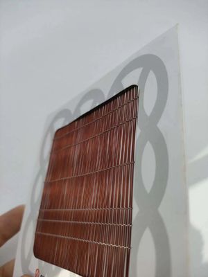 1- 2 متر عرض شیشه ای لایه بندی شده سیم میش قرمز رنگ دکوراتیو سوئیچ