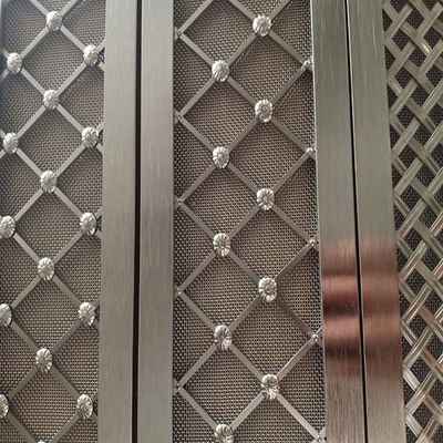 پالش شده Twill Weave تزئینی Wire Mesh Grilles دوستدار محیط زیست