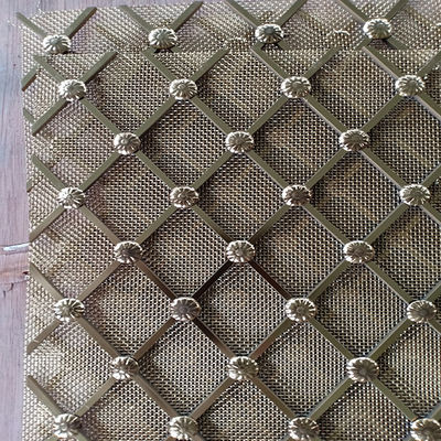 پالش شده Twill Weave تزئینی Wire Mesh Grilles دوستدار محیط زیست