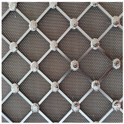 پالش شده Twill Weave تزئینی Wire Mesh Grilles دوستدار محیط زیست