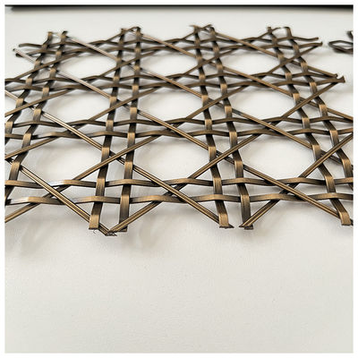 ارتقاء طراحی داخلی تزئینی فلزی گرل میش Eco Friendly Twill Weave
