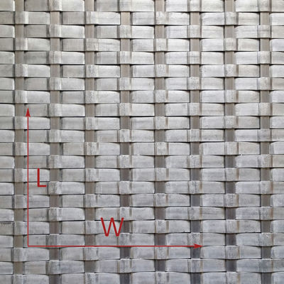 بالکن معماری شبکه فولاد ضد زنگ عرض 0.5m 2.0m