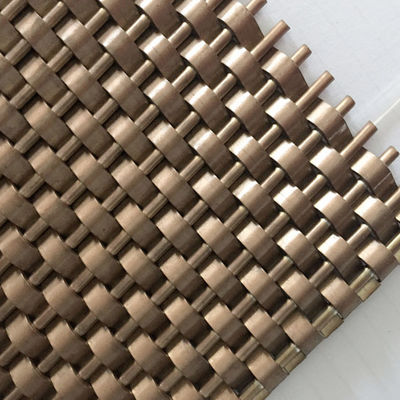 عرض 0.5m 2.0m فولاد ضد زنگ شبک معماری طول 30m برای پوشش دیواری داخلی تزئینی