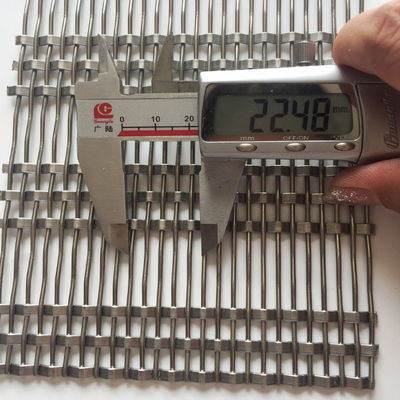 0.8mm 2.0mm قطر سیم فولاد ضد زنگ شبکه معماری نصب آسان