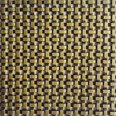 فولاد ضد زنگ شبک سیم بافندگی تزئینی برای طول 30m-100m در هنر نصب برای درب کابینت مبلمان