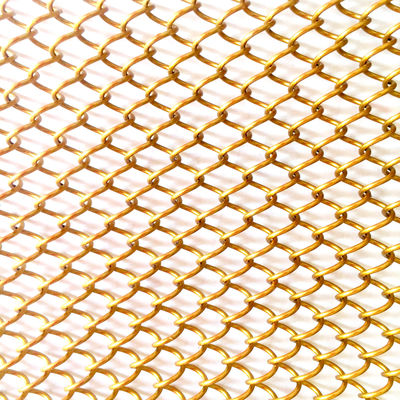 9mm Wire Pitch Metal Coil Drapery برای نیازهای عرض سفارشی