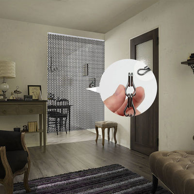 پرده پرنده زنجیری آلومینیومی راه حل ایده آل برای کنترل حشرات و تهویه
