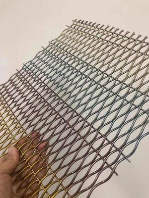 18mm Warp Pitch آلومینیوم تزئینی سیم میش شبكه برای درب کابینت
