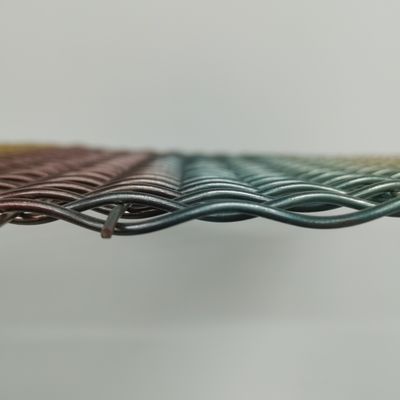 18mm Warp Pitch آلومینیوم تزئینی سیم میش شبكه برای درب کابینت