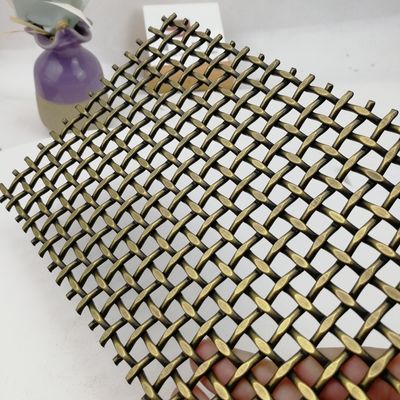 شبکه سیم بافته تزئینی با گواهینامه ISO9001 طراحی آسان برای تمیز کردن 10 میلی متر تراز
