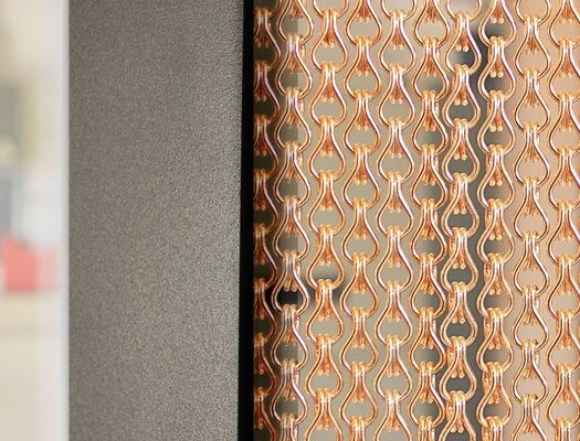 پرده پرنده زنجیری آلومینیومی با ۶۰ درصد ناحیه باز و قطر سیم ۱.۲ میلی متری برای حفاظت از حشرات قابل استفاده مجدد