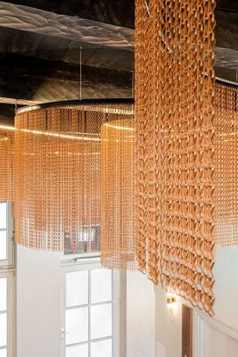 12x24mm زنجیر اندازه آلومینیوم زنجیر پرواز صفحه نمایش با 60٪ منطقه باز و 1.2mm قطر سیم برای کنترل حشرات