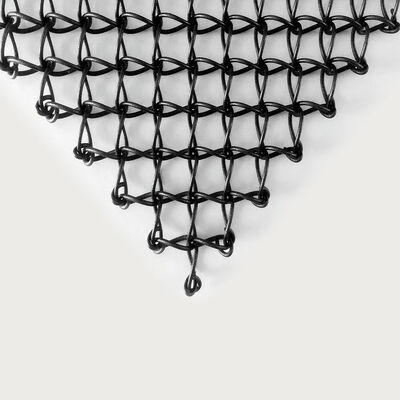 فولاد ضد زنگ شبکه فلزی معماری اندازه شبکه سفارشی درمان سطح آنودیز برای نمای ساختمان های پایدار و کاربردهای داخلی