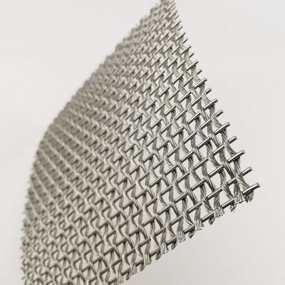 43.8% Open Area Decorative Woven Wire Mesh 4.5mm Panel Thickness