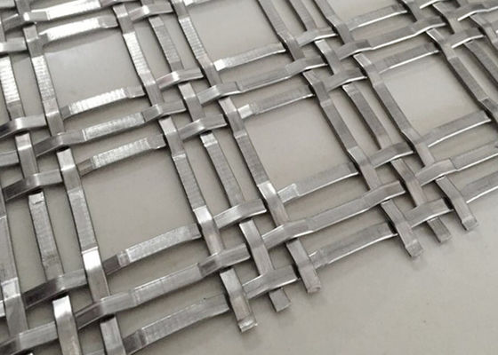 1''x1'' معماری تزئینی بافته شده سیم مشبک تخت سه گانه ضد ضربه