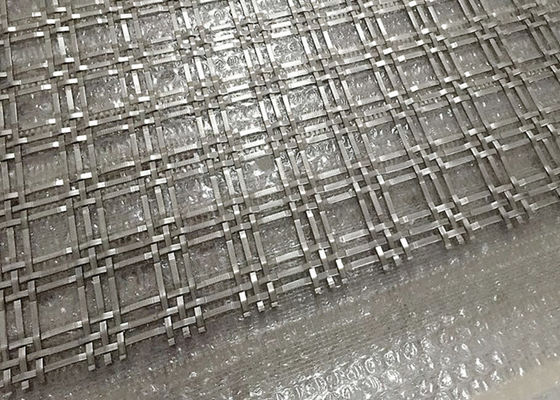 1''x1'' معماری تزئینی بافته شده سیم مشبک تخت سه گانه ضد ضربه