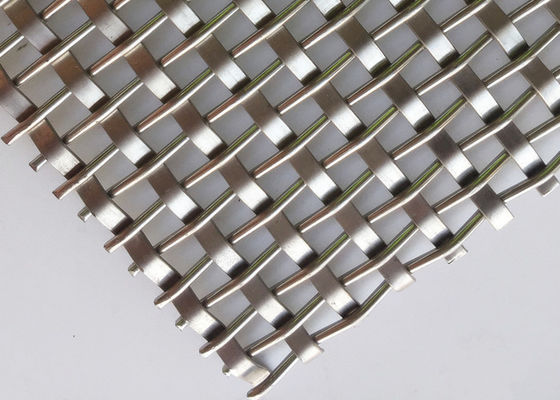 رنگ طبیعی بافت فلزی معماری Mesh برای پانل تزئینی Wire Mesh