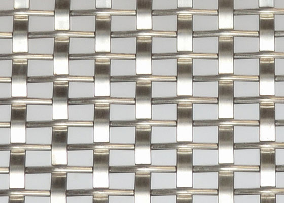 رنگ طبیعی بافت فلزی معماری Mesh برای پانل تزئینی Wire Mesh