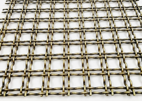 پانل های مشبک تزئینی PVD برنجی عتیقه مش بافته پارتیشن