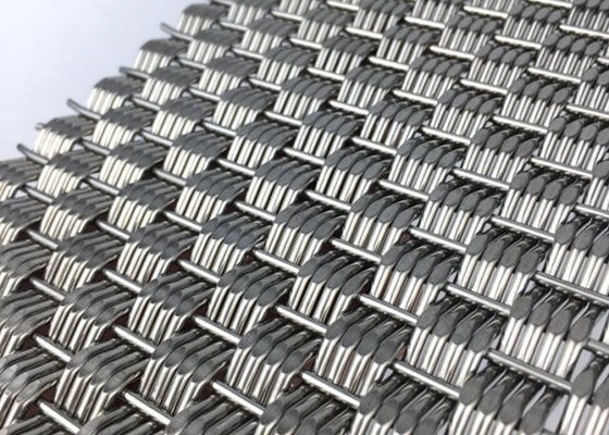 پانل های مش سیم بافته شده معماری سفت و سخت از فولاد ضد زنگ Eco با ضخامت 4.9 میلی متر