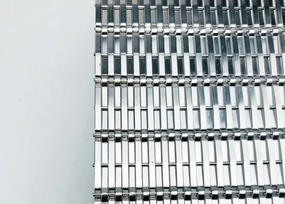محفظه های پارچه ای مشبک فولادی ضد زنگ معماری با قطر 2.2 میلی متر و عرض 2.5 متر