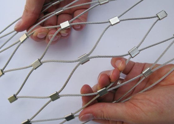 مشبک دست باف 60 متری 304 استیل ضد زنگ رنگ طبیعی