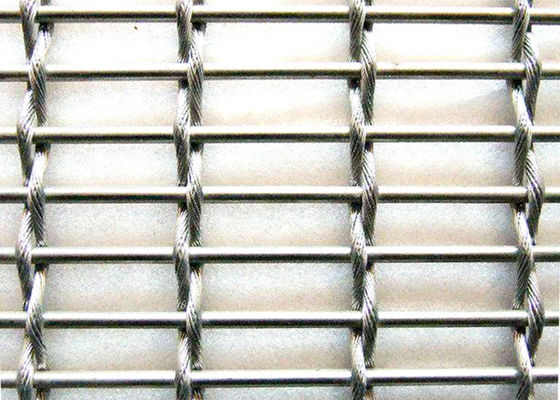 Blind Elegance Metal Divider تزئینی بافته شده با مش سیم چین دار معماری