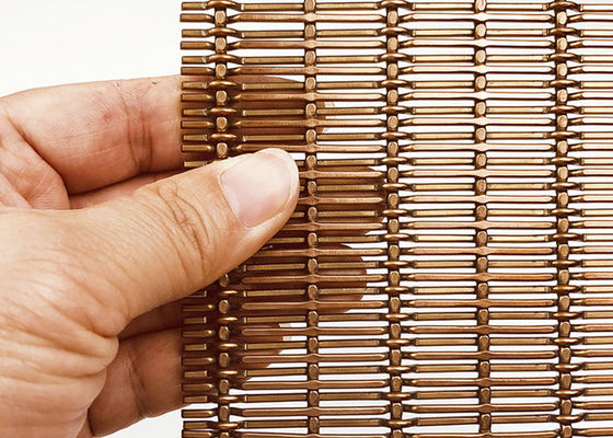 مش سیمی تزئینی Pvd فولاد ضد زنگ 4 میلی متر برای روکش دیوار صفحه نمایش